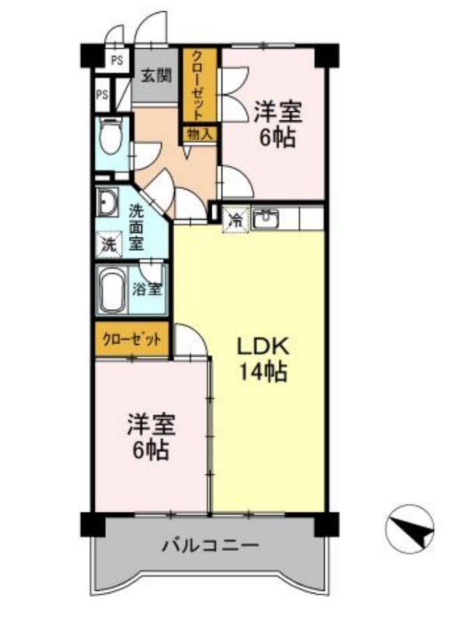 マンションビスタリカの間取り