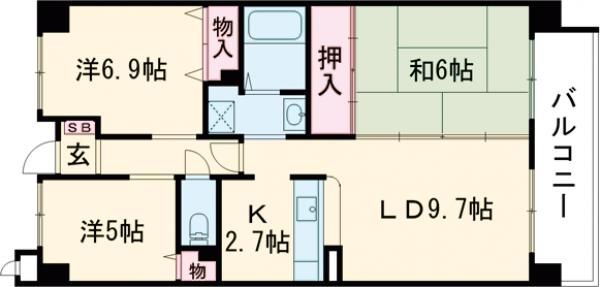 トルナーレ桂川の間取り