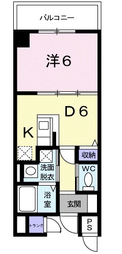 福島市入江町のマンションの間取り