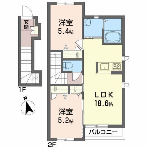 シャーメゾンＫａｎｏｎの間取り