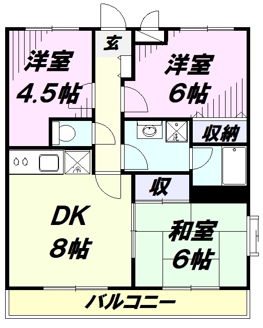 サンパレス沙羅の間取り