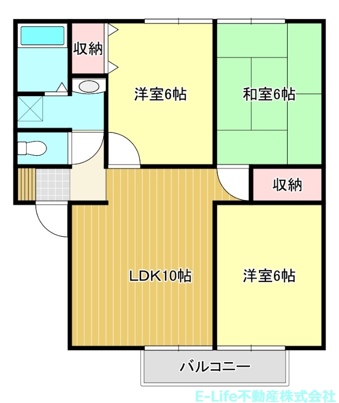 セピアコートA・B・Cの間取り