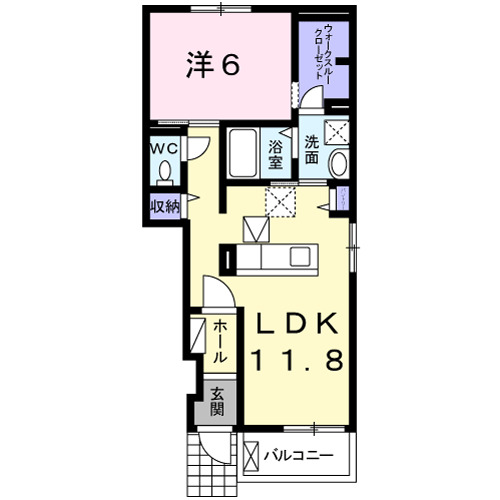 足柄上郡開成町吉田島のアパートの間取り