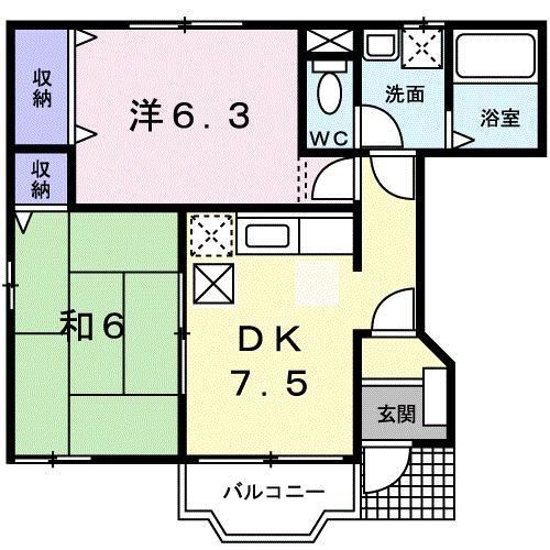 秩父郡横瀬町大字横瀬のアパートの間取り