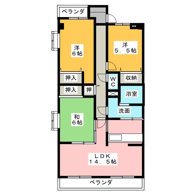 メッツア蔵王の間取り