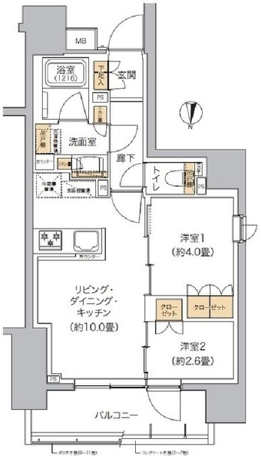 リビオメゾン東池袋の間取り