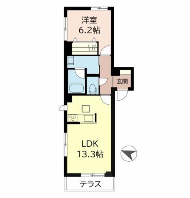 シャーメゾン　プルメリアの間取り