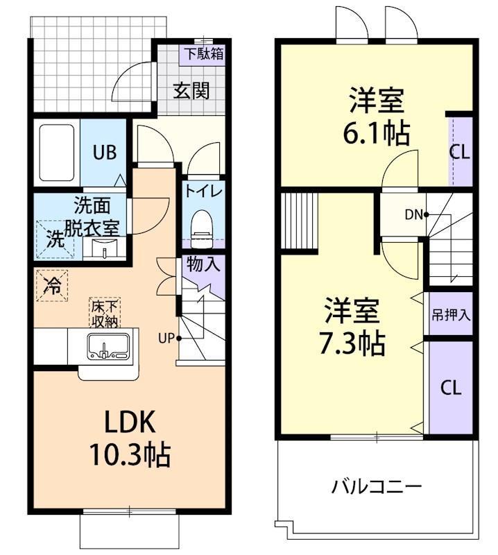 Ｏｌｉｖｅの間取り