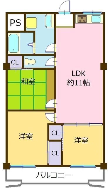 渋谷区代々木のマンションの間取り