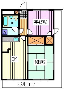 さいたま市桜区桜田のマンションの間取り