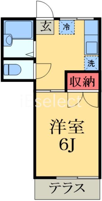 岡野ハイツ栗山の間取り