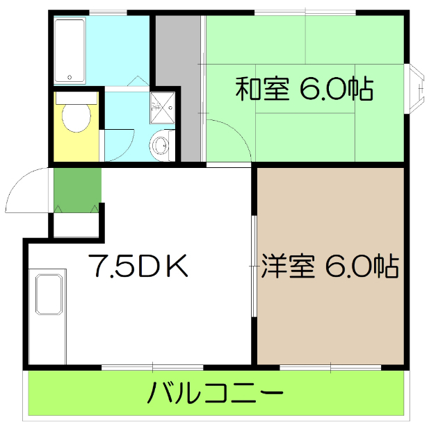 オルテンハウスI　Ｂ棟の間取り