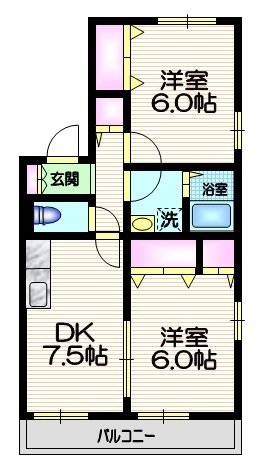 メゾンエスポワールの間取り