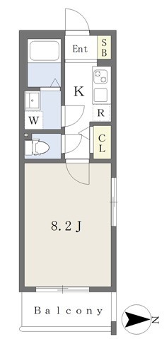 ラヴィベール京都室町の間取り