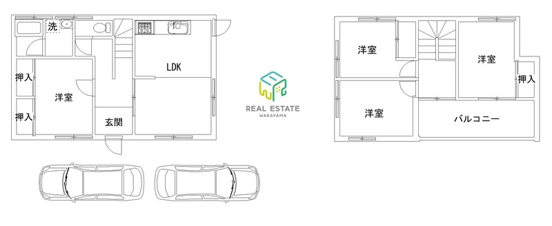 【岩出市西国分戸建の間取り】