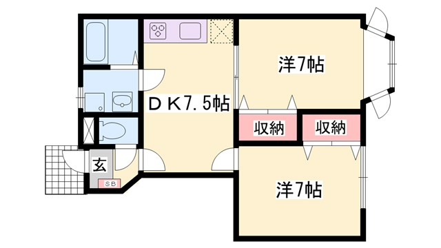 アビタシオンメグムIIの間取り