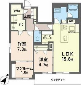 安城市三河安城南町のマンションの間取り