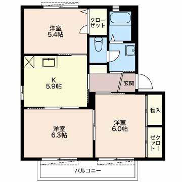 グリーンスクエア　C棟の間取り