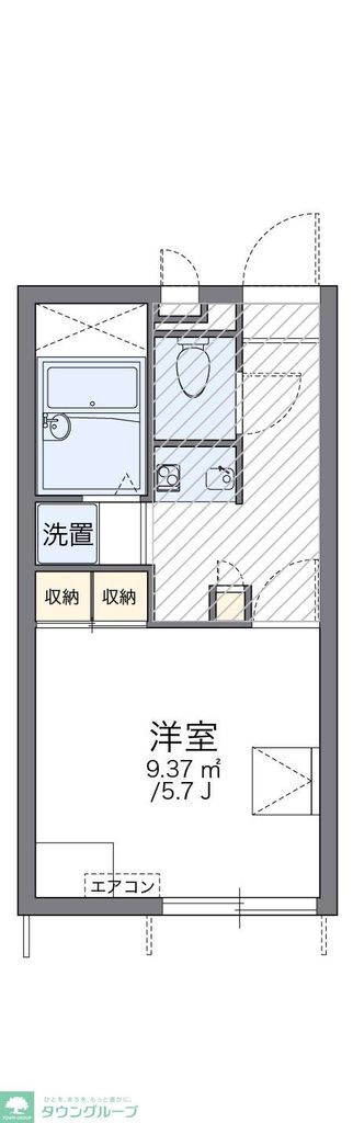 レオパレスエスペーロの間取り