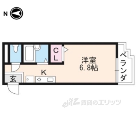 ハイツ鴨がわの間取り