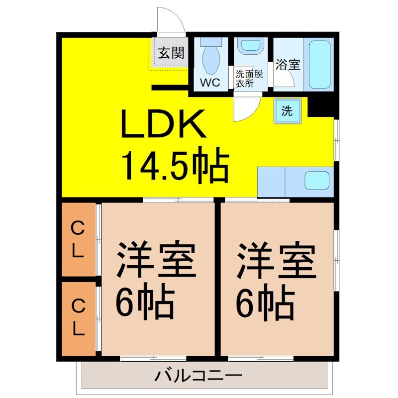 名古屋市千種区桜が丘のマンションの間取り