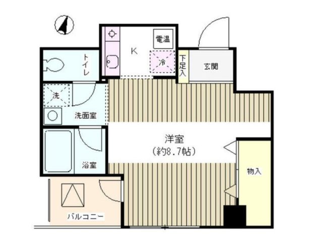 千代田区神田多町のマンションの間取り