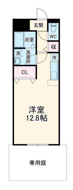 高浜市論地町のアパートの間取り