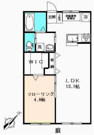 世田谷区喜多見のマンションの間取り