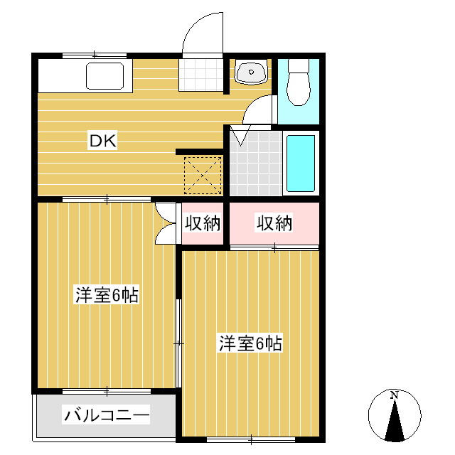 ハイツ保野の間取り