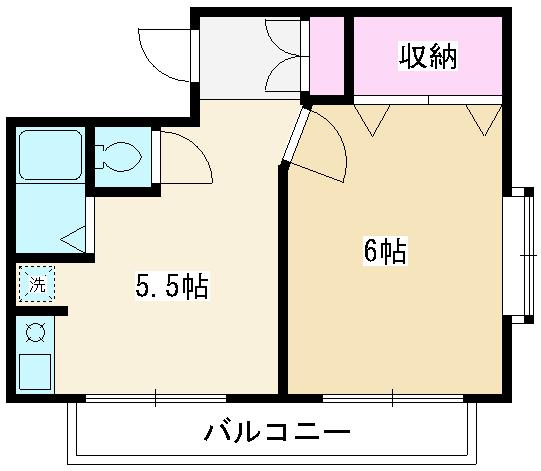 朝霞市西弁財のマンションの間取り