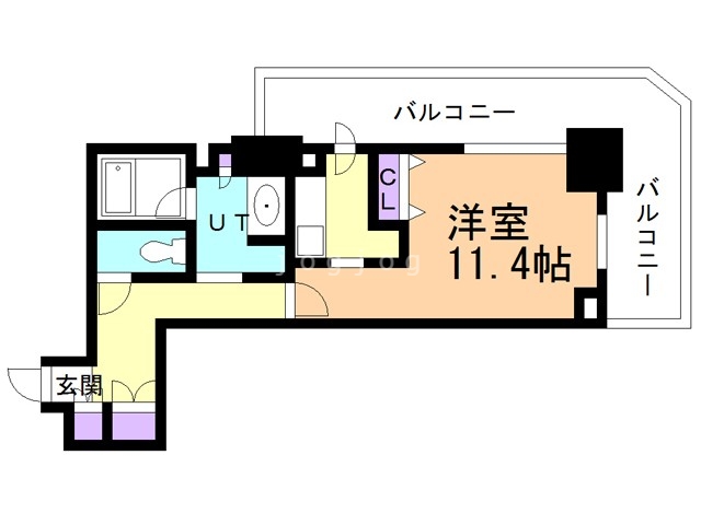 札幌市中央区南九条西のマンションの間取り