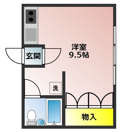 イエローグリーンの間取り