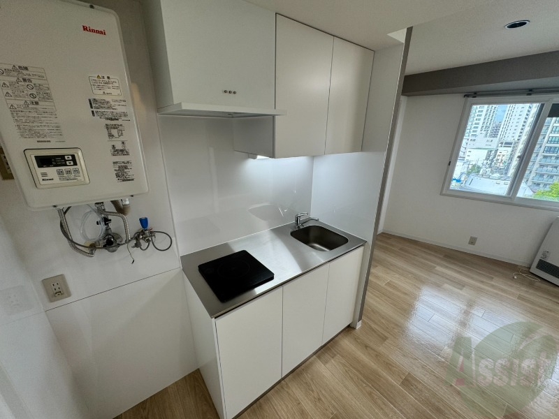 キッチン　洗い場が大きくて洗い物もしやすそうです。