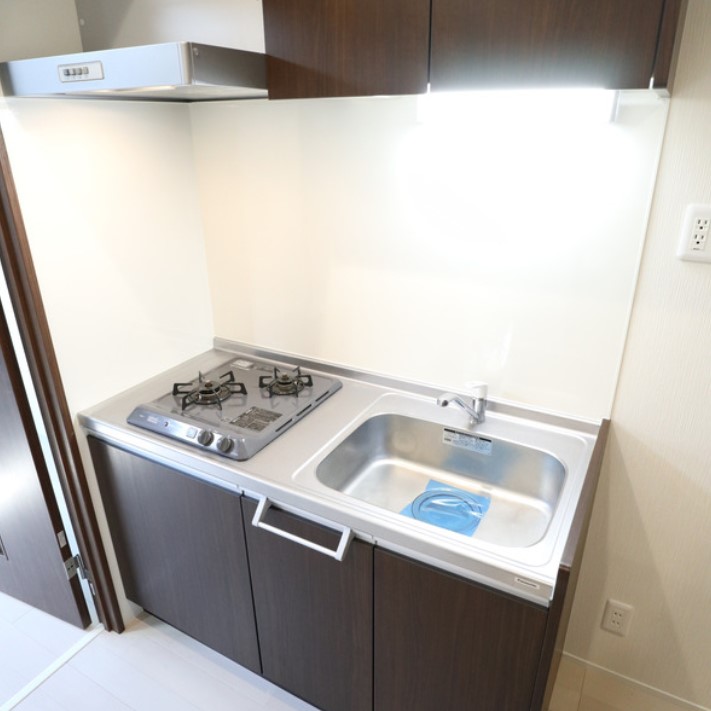 キッチン　★使いやすい二口コンロ、システムキッチン★