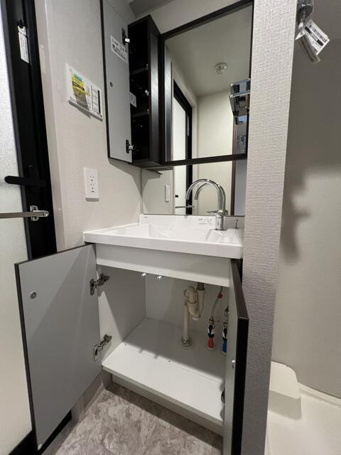 洗面設備　※同タイプの別号室の写真になります。