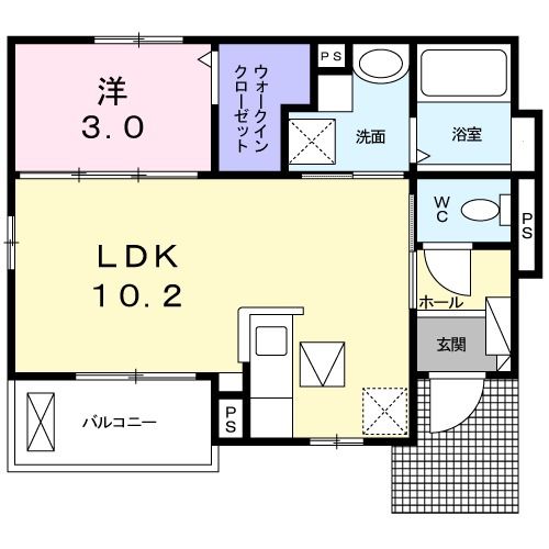 1LDK Apartment in Sawara-ku, Fukuoka, Fukuoka — photo 2 of 3