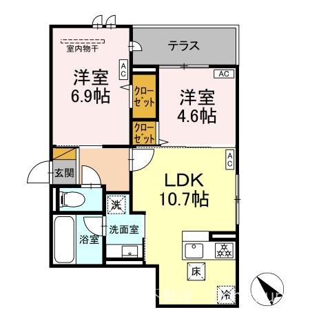 東京メトロ東西線 妙典駅 徒歩10分 3階建 新築の間取り写真