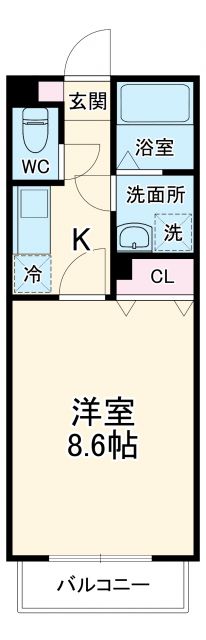 アムール poirierの間取り写真