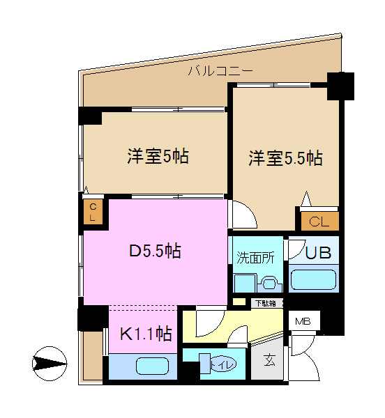 ヒルサイド本郷の間取り