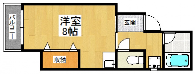 福岡県福岡市中央区高砂２（マンション）の賃貸物件の間取り