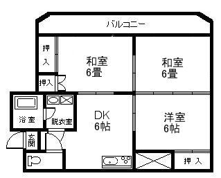 サンスカイ玉里の間取り