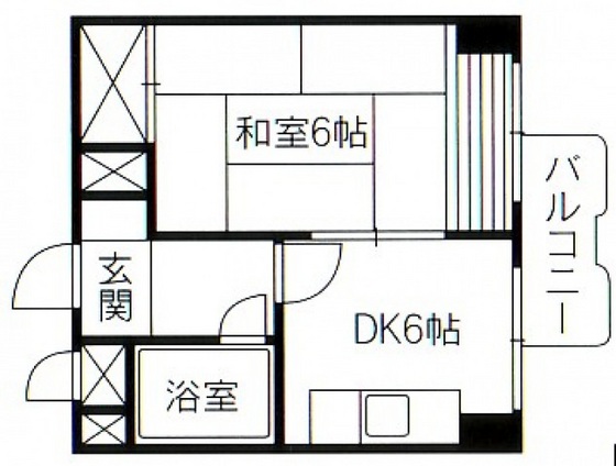 【広島市東区光町のマンションの間取り】