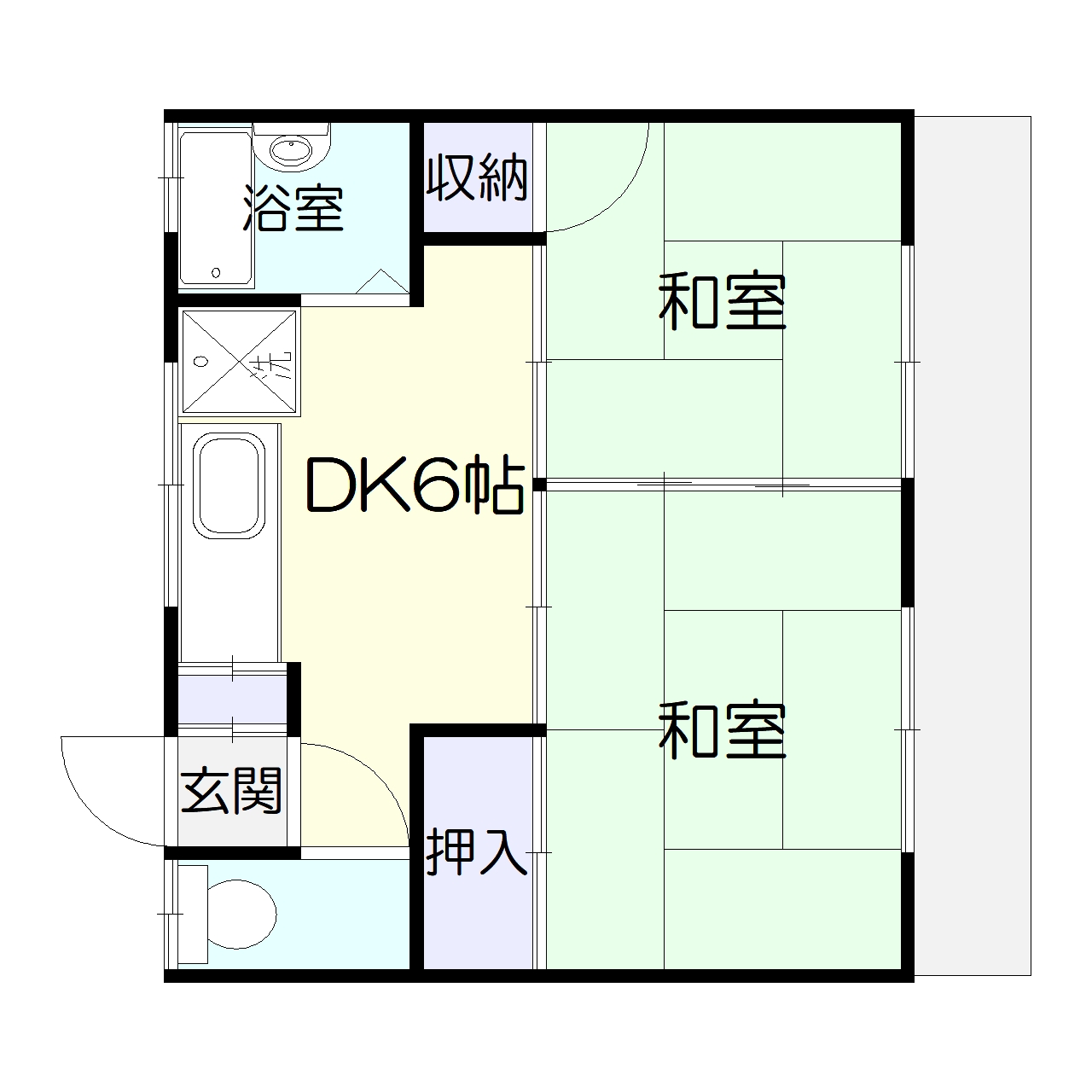 グリーンコーポの間取り