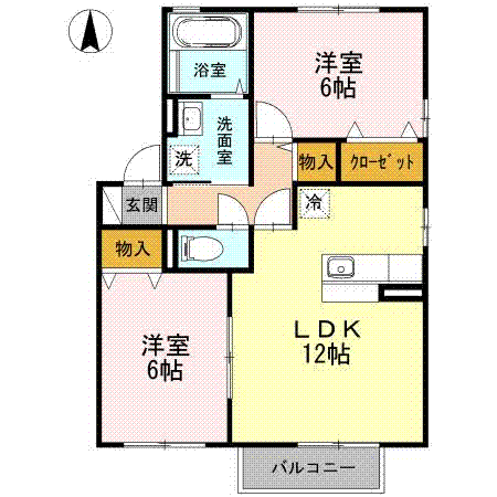 エクセレントヴィラ　E棟の間取り