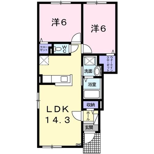 クレメント２８の間取り