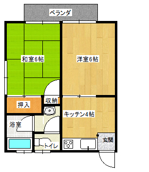 白幡ハイツ103の間取り