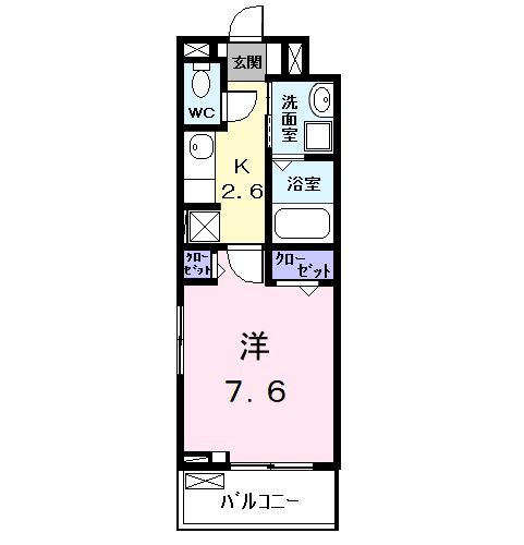 名古屋市中村区岩塚町のアパートの間取り