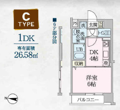 ディオコート長町の間取り