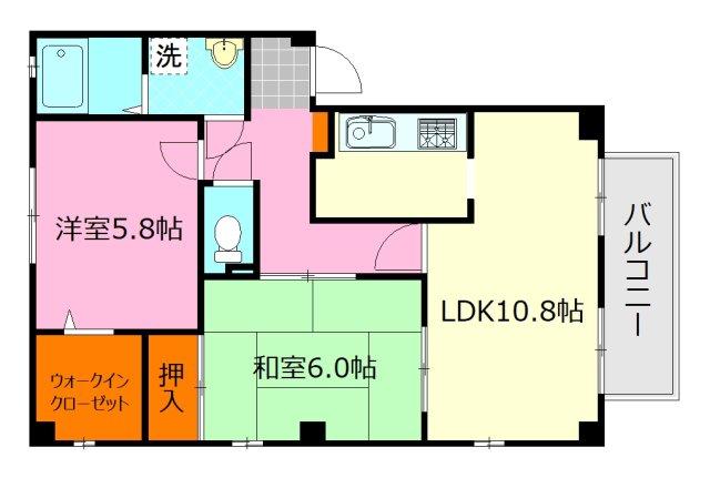 フォブールひまわりの間取り