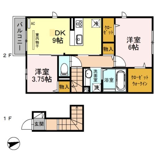 メゾンホーリーの間取り